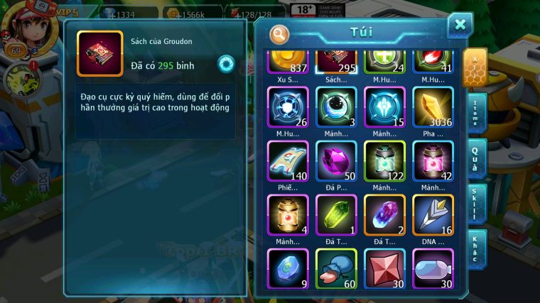 MÃ : #TTS3358 - SV 1764 - TOP18 - V5 - HOOH UNVOA RAIKOU GROUDON ĐUA TOP CỰC NGON