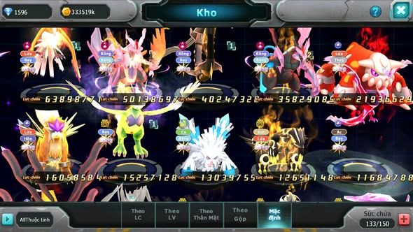 MÃ : #TTS3356 - SV 915 - TOP1 ALL - HOOH CH DYNAMAX WHITE BLACK CH DYNAMAX RAYQUAZA DYNAMAX HENTRAN CH SƯ TỬ CH YVETAL CH 8 CON ECHO