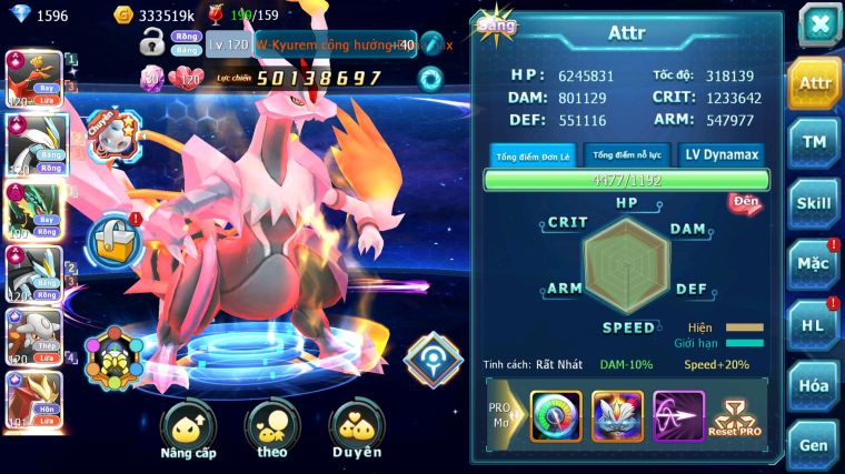 MÃ : #TTS3356 - SV 915 - TOP1 ALL - HOOH CH DYNAMAX WHITE BLACK CH DYNAMAX RAYQUAZA DYNAMAX HENTRAN CH SƯ TỬ CH YVETAL CH 8 CON ECHO