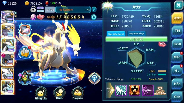 MÃ : #TTS3364 - SV 877 - TOP12 - V11 - PALKIA CỘNG HƯỞNG CẶP CÁ BÁ CHỦ UNVOA WB BC TEAM HỒN DYNAMAX QUÁ PHÊ