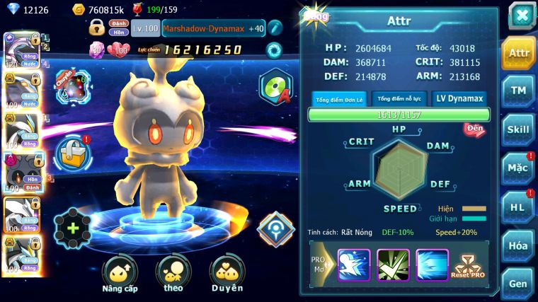 MÃ : #TTS3364 - SV 877 - TOP12 - V11 - PALKIA CỘNG HƯỞNG CẶP CÁ BÁ CHỦ UNVOA WB BC TEAM HỒN DYNAMAX QUÁ PHÊ