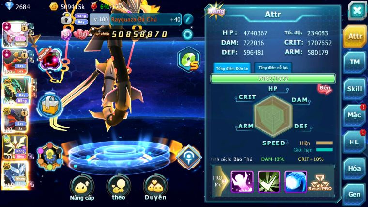 MÃ : #TTS3363 - SV 50 - TOP2-3 - DIANCIE CH DYNAMAX HOOH CH DYNAMAX  RAYQUAZA BÁ CHỦ YVETAL MEGA NECROMA HOOPA BÁ CHỦ