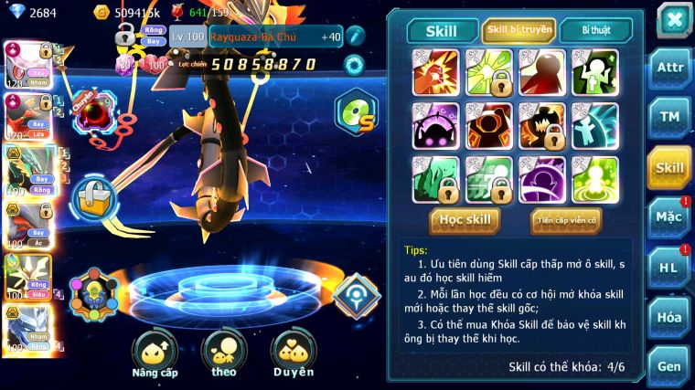 MÃ : #TTS3363 - SV 50 - TOP2-3 - DIANCIE CH DYNAMAX HOOH CH DYNAMAX  RAYQUAZA BÁ CHỦ YVETAL MEGA NECROMA HOOPA BÁ CHỦ