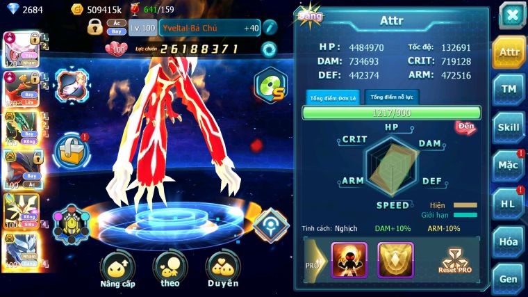 MÃ : #TTS3363 - SV 50 - TOP2-3 - DIANCIE CH DYNAMAX HOOH CH DYNAMAX  RAYQUAZA BÁ CHỦ YVETAL MEGA NECROMA HOOPA BÁ CHỦ