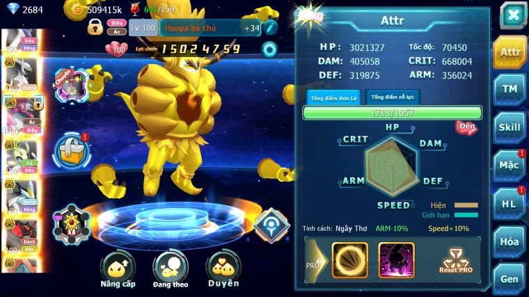 MÃ : #TTS3363 - SV 50 - TOP2-3 - DIANCIE CH DYNAMAX HOOH CH DYNAMAX  RAYQUAZA BÁ CHỦ YVETAL MEGA NECROMA HOOPA BÁ CHỦ