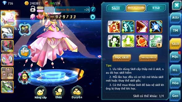 MÃ : #TTS3370 - SV 1753 - TOP19 - DIANCIE BC UNVOA MES THẦN GIÓ LUGIA AMDLO