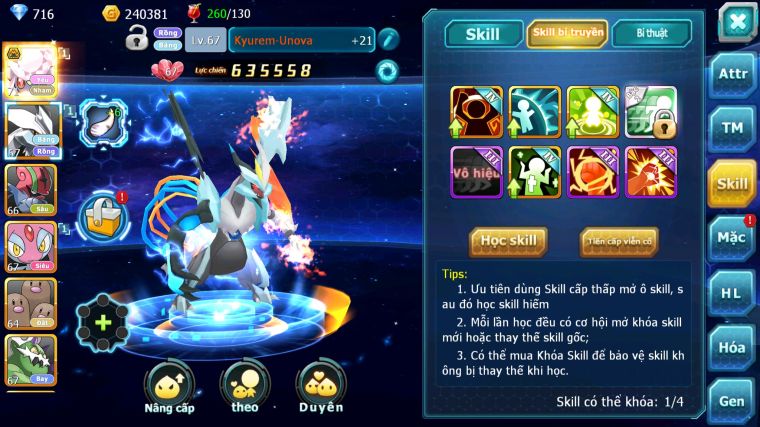 MÃ : #TTS3370 - SV 1753 - TOP19 - DIANCIE BC UNVOA MES THẦN GIÓ LUGIA AMDLO