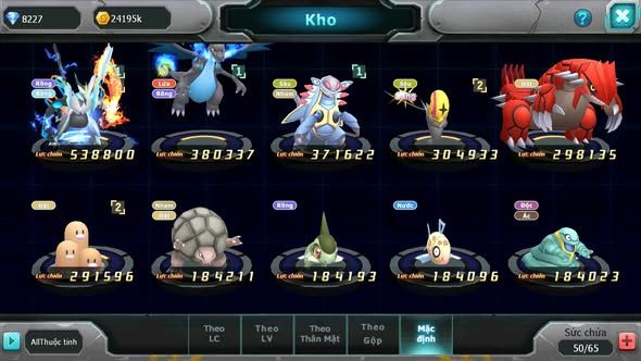 MÃ : #TTS3369 - SV 1764 - TOP41 - UNVOA MEGA CHAR AMDLO GROUDON