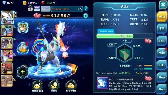 MÃ : #TTS3369 - SV 1764 - TOP41 - UNVOA MEGA CHAR AMDLO GROUDON