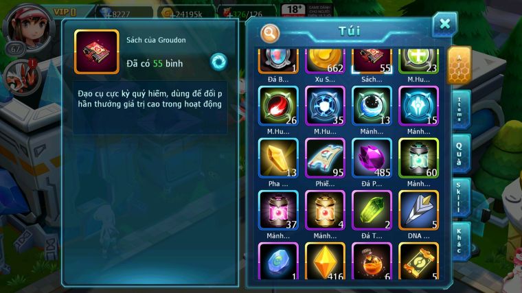 MÃ : #TTS3369 - SV 1764 - TOP41 - UNVOA MEGA CHAR AMDLO GROUDON