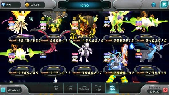 MÃ : #TTS3366 - SV 1412 - HOOH DYNAMAX TAPU BULU BÁ CHỦ QVLD BC THẦN GIÓ BC CẶP LATI BC