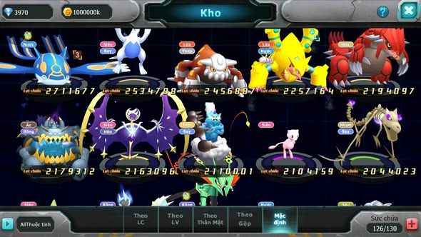 MÃ : #TTS3366 - SV 1412 - HOOH DYNAMAX TAPU BULU BÁ CHỦ QVLD BC THẦN GIÓ BC CẶP LATI BC