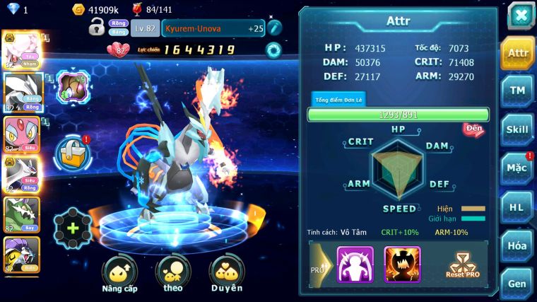 MÃ : #TTS3376 - SV 1753 - V10 - TOP5 - DIANCIE BC UNVOA MES LATI BC THẦN GIÓ RAIKOU NHIỀU PET HT