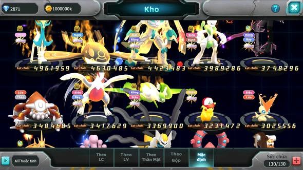 MÃ : #TTS3384 - SV 1265 - V15 - HOOH CH DYNAMAX UNVOA BÁ CHỦ WB DYNAMAX DIANCIE BC PALKIA BC QVLD BC TAPU FINI BC THẦN GIÓ BC