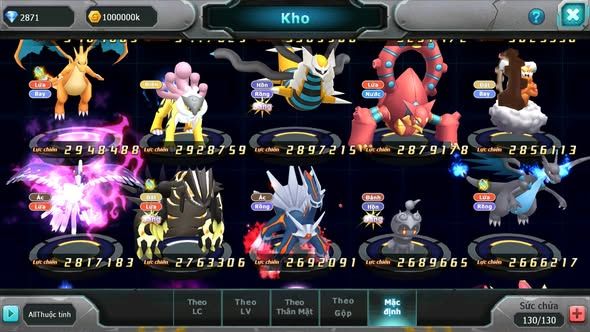 MÃ : #TTS3384 - SV 1265 - V15 - HOOH CH DYNAMAX UNVOA BÁ CHỦ WB DYNAMAX DIANCIE BC PALKIA BC QVLD BC TAPU FINI BC THẦN GIÓ BC