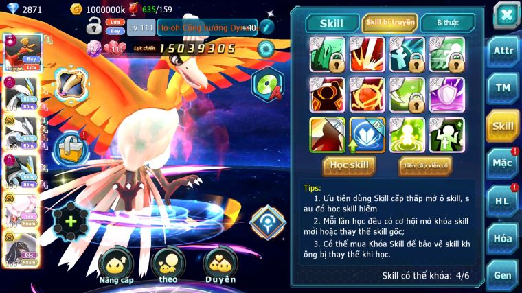 MÃ : #TTS3384 - SV 1265 - V15 - HOOH CH DYNAMAX UNVOA BÁ CHỦ WB DYNAMAX DIANCIE BC PALKIA BC QVLD BC TAPU FINI BC THẦN GIÓ BC