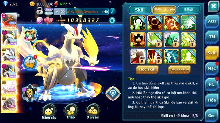 MÃ : #TTS3384 - SV 1265 - V15 - HOOH CH DYNAMAX UNVOA BÁ CHỦ WB DYNAMAX DIANCIE BC PALKIA BC QVLD BC TAPU FINI BC THẦN GIÓ BC