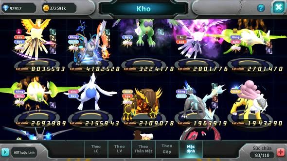 MÃ : #TTS3394 - SV 1701 - TOP37 PK - 92K KC - 1K3 SÁCH - HOOH DYNAMAX UNVOA THẦN GIÓ DRAK HOOH CẶP LATI BC