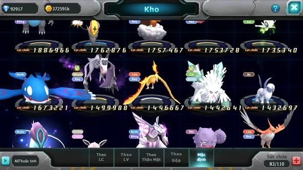 MÃ : #TTS3394 - SV 1701 - TOP37 PK - 92K KC - 1K3 SÁCH - HOOH DYNAMAX UNVOA THẦN GIÓ DRAK HOOH CẶP LATI BC