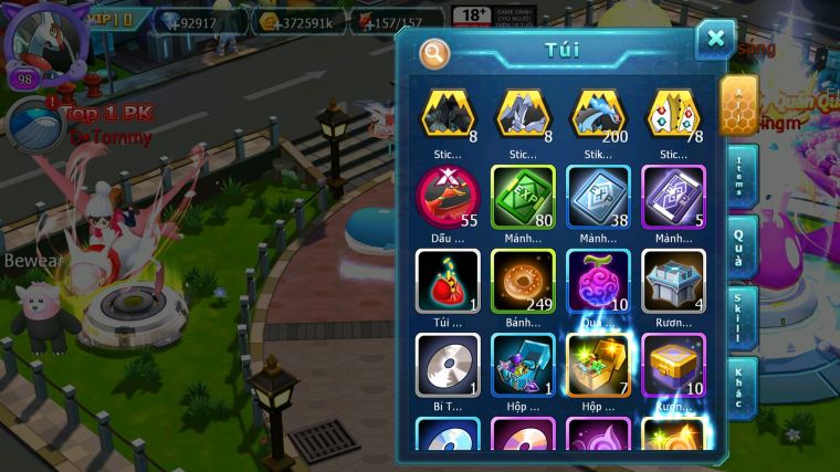 MÃ : #TTS3394 - SV 1701 - TOP37 PK - 92K KC - 1K3 SÁCH - HOOH DYNAMAX UNVOA THẦN GIÓ DRAK HOOH CẶP LATI BC