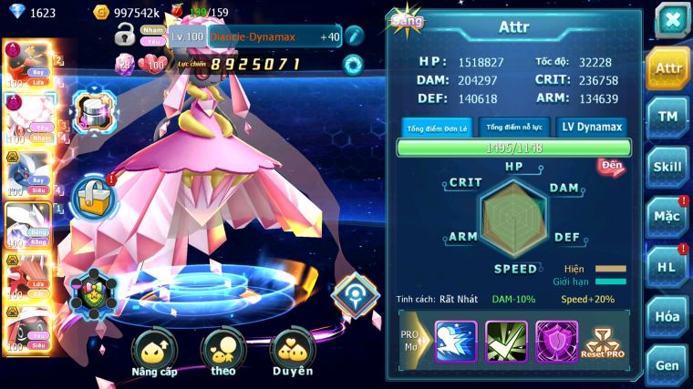 MÃ : #TTS3393 - SV 1383 - V11 - HOOH DYNAMAX DIANCIE DYNAMAX LUGIA BC UNVOA QVLD BC TAPU LE LE BC THẦN GIÓ BC GROUDON BC