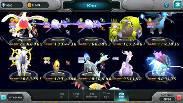 MÃ : #TTS3400 - SV1701 - LUGIA BÁ CHỦ CẶP LATI BÁ CHỦ ĐÃ SẴN MẢNH QUÁ PHÊ COMBO NGON SVM