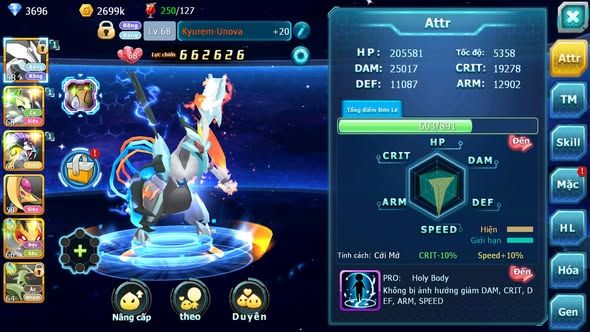 MÃ : #TTS3396 - SV 1769 - V7 TOP13 - UNVOA CELEBI RAIKOU GROUDON VỊT BẦU