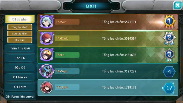 MÃ : #TTS3396 - SV 1769 - V7 TOP13 - UNVOA CELEBI RAIKOU GROUDON VỊT BẦU