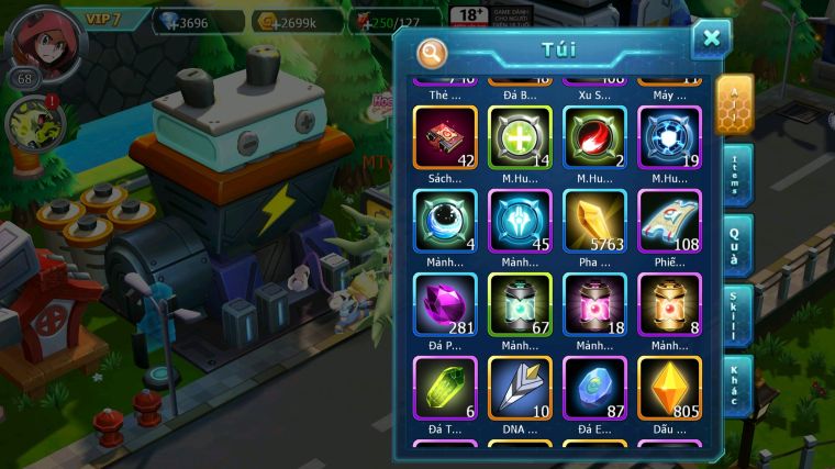 MÃ : #TTS3396 - SV 1769 - V7 TOP13 - UNVOA CELEBI RAIKOU GROUDON VỊT BẦU