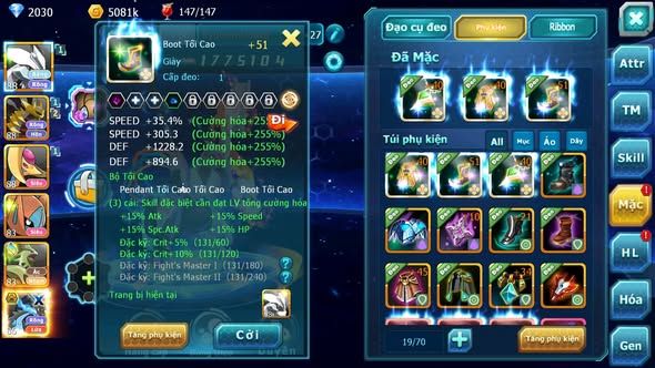 MÃ : #TTS3404 - SV 301 - V4 - UNVOA GIRATINA DEOXY NHIỀU PET TRẢI NGHIỆM