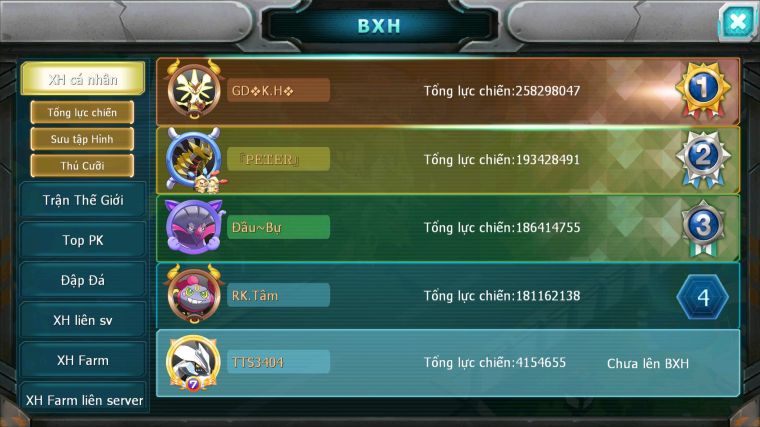 MÃ : #TTS3404 - SV 301 - V4 - UNVOA GIRATINA DEOXY NHIỀU PET TRẢI NGHIỆM