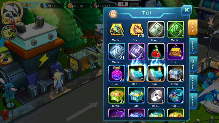 MÃ : #TTS3404 - SV 301 - V4 - UNVOA GIRATINA DEOXY NHIỀU PET TRẢI NGHIỆM