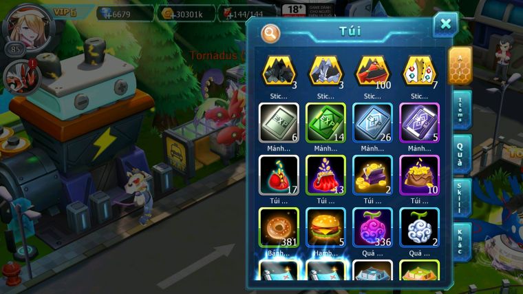 MÃ : #TTS3403 - SV 1732 - V6 - 1K8 SÁCH - RỒNG XƯƠNG BÁ CHỦ THẦN GIÓ LUGIA AMDLO RAIKOU MES