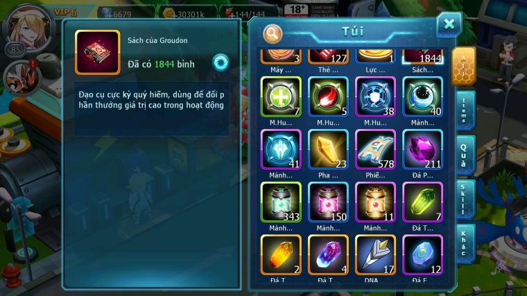 MÃ : #TTS3403 - SV 1732 - V6 - 1K8 SÁCH - RỒNG XƯƠNG BÁ CHỦ THẦN GIÓ LUGIA AMDLO RAIKOU MES