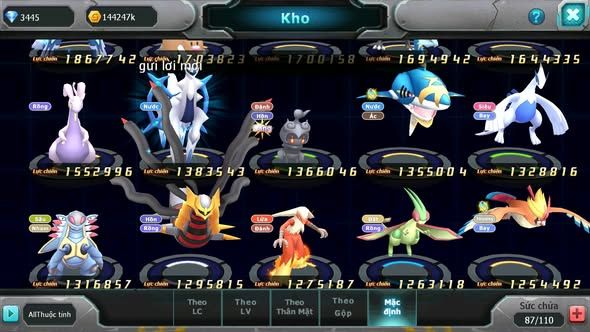 MÃ : #TTS3407 - SV 1638 - ZYGRADE BÁ CHỦ QVLD BC GROUDON BC CẶP LATI