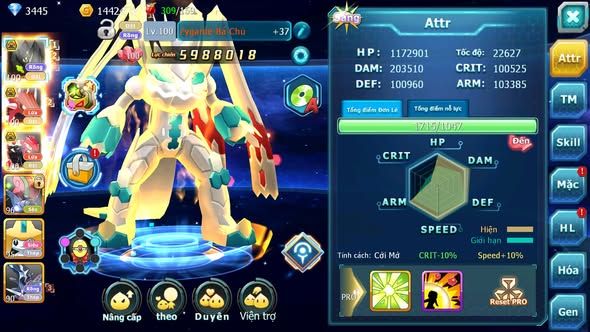 MÃ : #TTS3407 - SV 1638 - ZYGRADE BÁ CHỦ QVLD BC GROUDON BC CẶP LATI