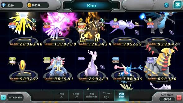 MÃ : #TTS3415 - SV 1730 - 13K KC-  395 SÁCH - HOOH DRAK HOOH GROUDON BC LATI