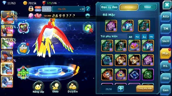 MÃ : #TTS3419 - SV 1728 - 1K1 SÁCH - 11K KC - HOOH GROUDON THẦN GIÓ YVETAL LUGIA