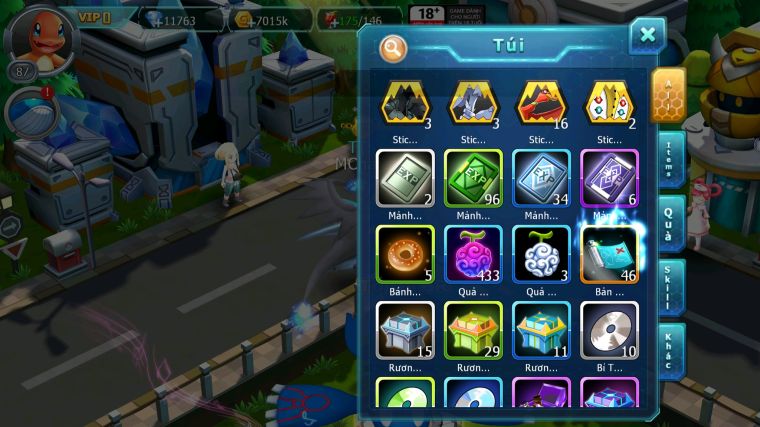 MÃ : #TTS3419 - SV 1728 - 1K1 SÁCH - 11K KC - HOOH GROUDON THẦN GIÓ YVETAL LUGIA