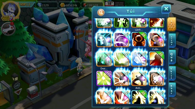 MÃ : #TTS3429 - SV 1358 - V11 - PALKIA CỘNG HƯỞNG CẶP LATI BÁ CHỦ KYOGRE UNVOA MEW GIÁP BC ZOROA