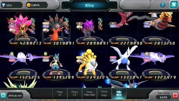 MÃ : #TTS3433 - SV 1693 - V7 - BTAA BC ZEVIL ZOROA YVETAL GIRATINA LATI RAIKOU