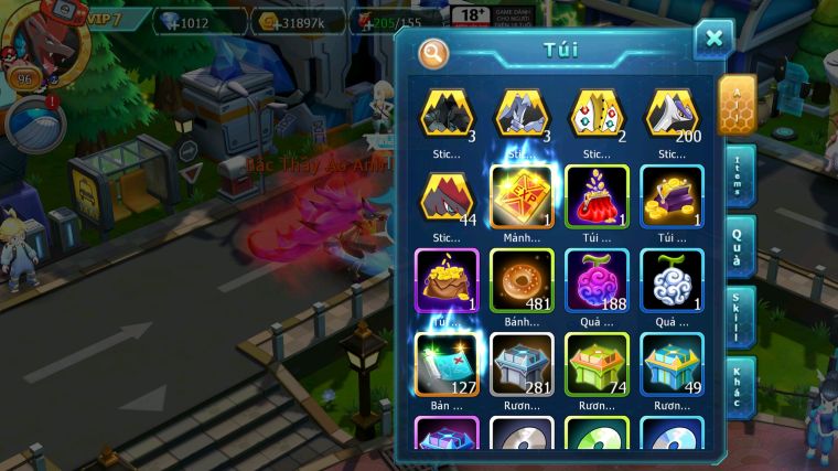 MÃ : #TTS3433 - SV 1693 - V7 - BTAA BC ZEVIL ZOROA YVETAL GIRATINA LATI RAIKOU