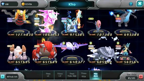 MÃ : #TTS3443 - SV1734 - V5 - GIRATINA RẮN BĂNG BÁ CHỦ UNVOA GROUDON