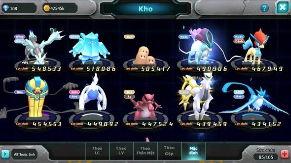 MÃ : #TTS3443 - SV1734 - V5 - GIRATINA RẮN BĂNG BÁ CHỦ UNVOA GROUDON