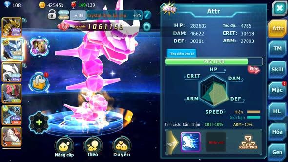 MÃ : #TTS3443 - SV1734 - V5 - GIRATINA RẮN BĂNG BÁ CHỦ UNVOA GROUDON