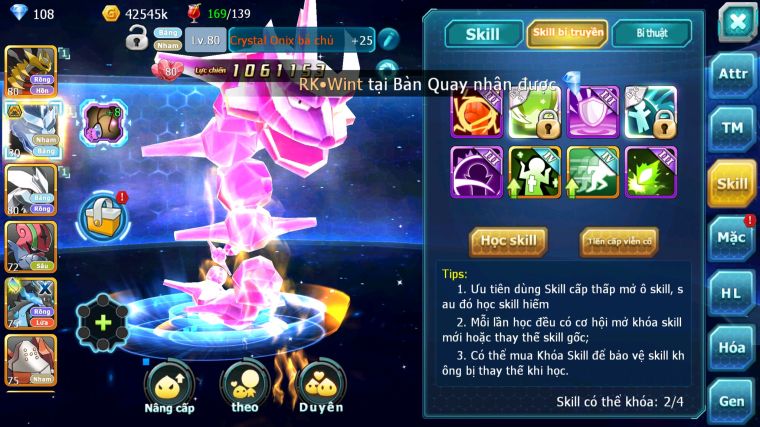 MÃ : #TTS3443 - SV1734 - V5 - GIRATINA RẮN BĂNG BÁ CHỦ UNVOA GROUDON