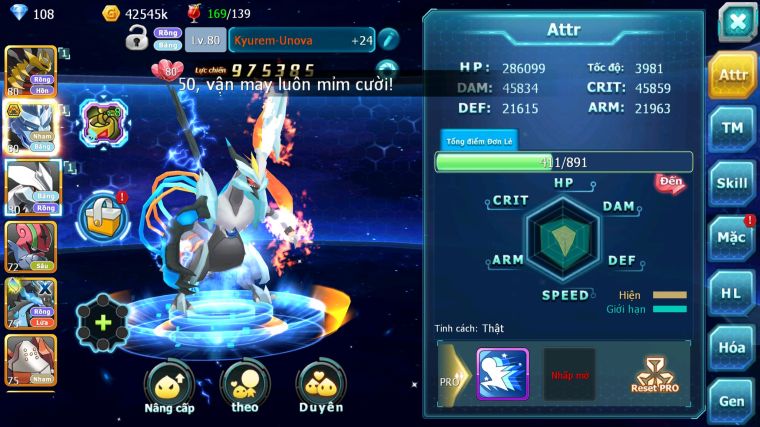 MÃ : #TTS3443 - SV1734 - V5 - GIRATINA RẮN BĂNG BÁ CHỦ UNVOA GROUDON