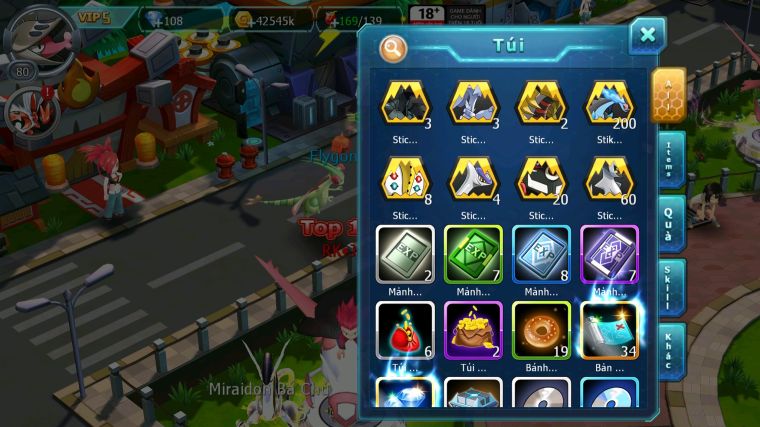 MÃ : #TTS3443 - SV1734 - V5 - GIRATINA RẮN BĂNG BÁ CHỦ UNVOA GROUDON