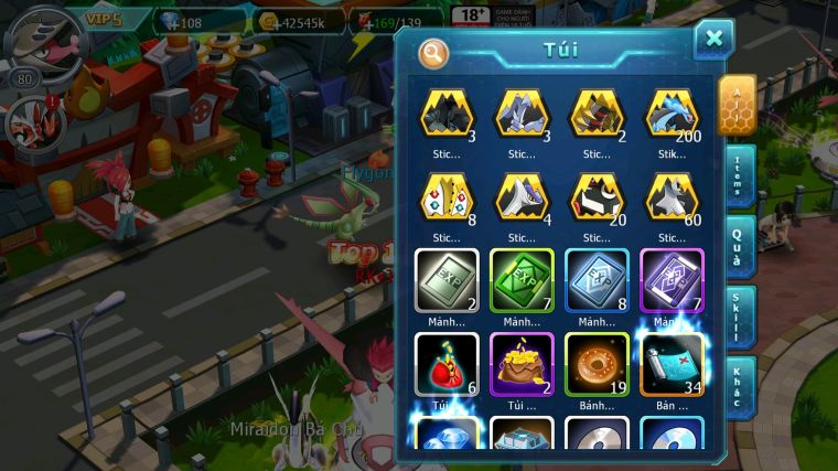 MÃ : #TTS3443 - SV1734 - V5 - GIRATINA RẮN BĂNG BÁ CHỦ UNVOA GROUDON