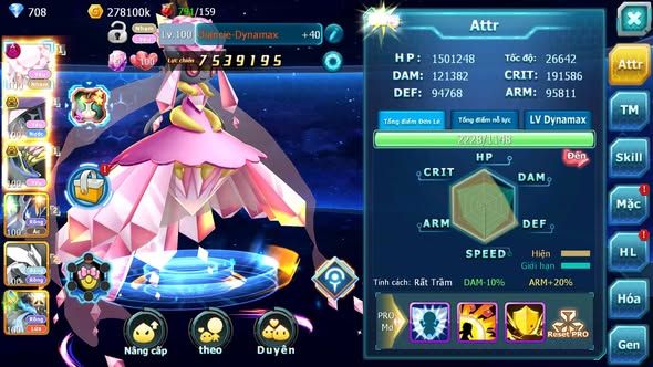 MÃ : #TTS3450 - SV1612 - V12 - DIANCIE DYNAMAX TAPU FINI BC XERM BC PR DIGLA UNVOA